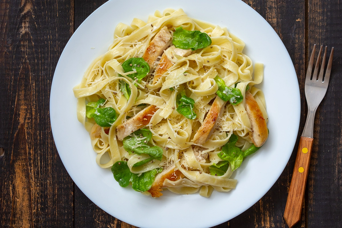 Parmesan chicken pasta