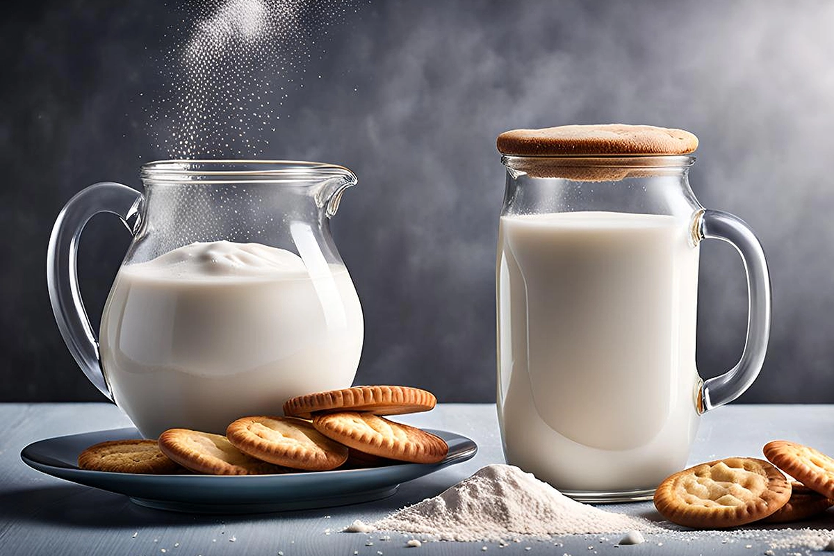 What happens if you use milk instead of water in baking