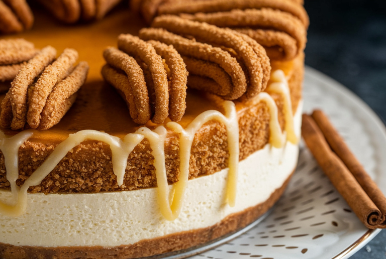 What is churro cheesecake made of