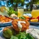 What do you eat with fried green tomatoes