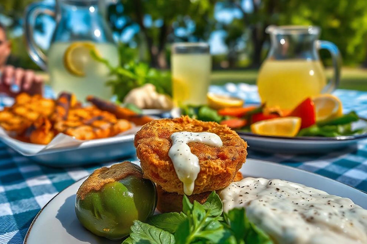 What do you eat with fried green tomatoes